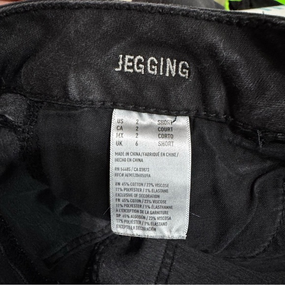 American Eagle Outfitters Super Stretch Black Jeggings - Short - Picture 6 of 7